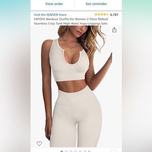 Outfit! Crop top and leggings! NWT